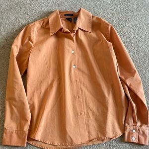 Women’s Orange Button Down Shirt